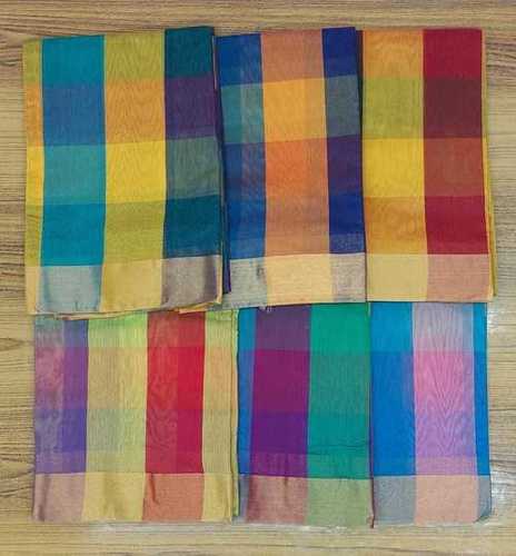 10 Multi Colour 40S Cotton Tissue Check