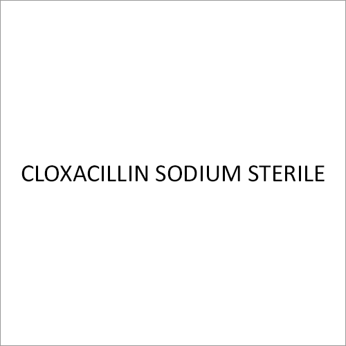 Cloxacillin Sodium Sterile