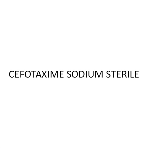 Cefotaxime Sodium Sterile