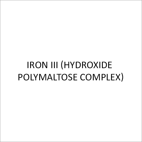 Iron III (Hydroxide Polymaltose Complex)