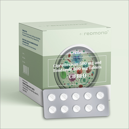 Ciprofloxacin 500 MG And Tinidazole 600 MG Tablets