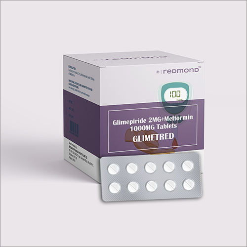 Glimepiride 2 MG + Metformin 1000 MG Tablets