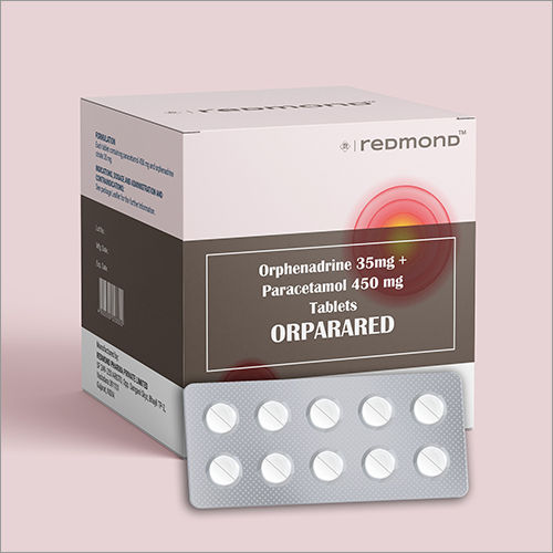 Orphenadrine 35Mg + Paracetamol 450Mg Film-Coated Tablet General Medicines