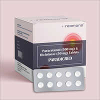 Paracetamol 500mg + Diclofenac 50mg Film-coated Tablet