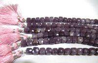 Natural Beads Cube Shape Briolette 6mm to 8mm Beads