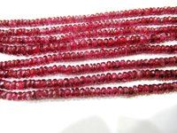 Natural Ruby Red Spinal Rondelle Faceted Top Quality 2 To 3mm Beads