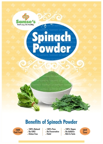 Dehydrated Spinach Powder By SAMSE S GROUP