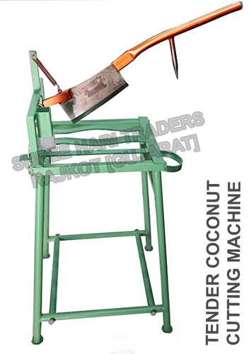 Green Tender Coconut Cutting Machine