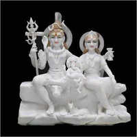 Marble Shiv Parivar Statue