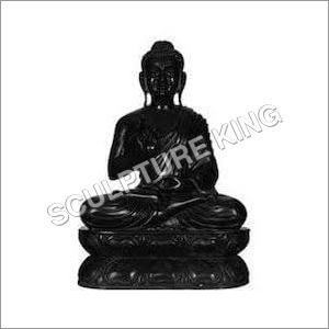 Black Marble Buddha Statue