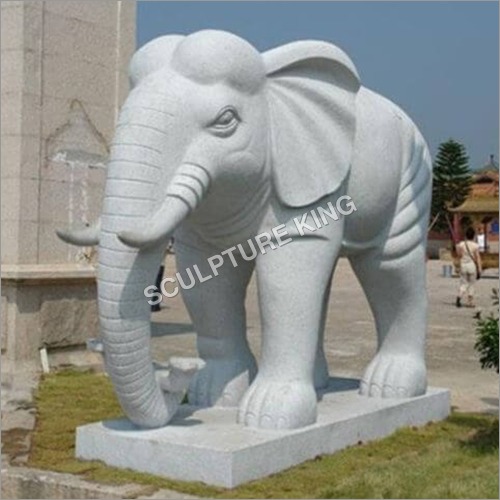 Marble Elephant Statue