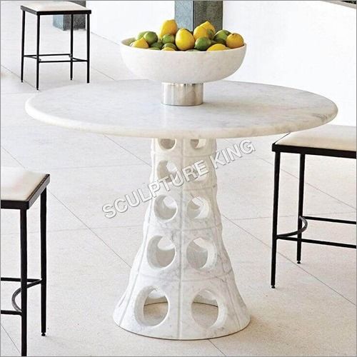 White Marble Table Size: Different Available