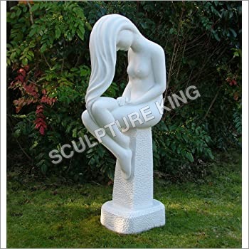 White Marble Lady Statue