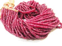 Natural Ruby Red Spinal Rondelle Faceted