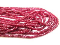 Natural Ruby Red Spinal Rondelle Faceted