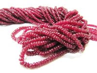 Natural Ruby Red Spinal Rondelle Faceted