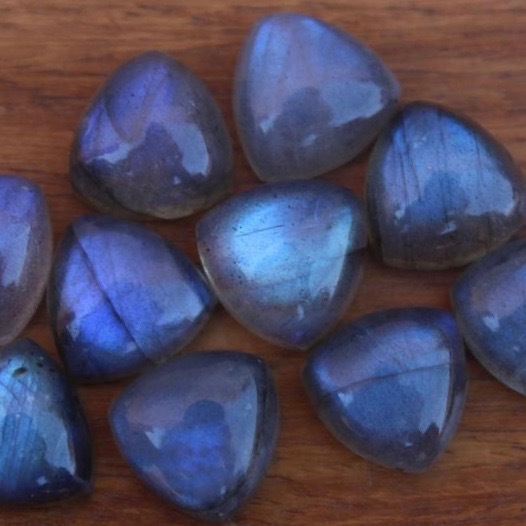 3mm Labradorite Trillion Cabochon Loose Gemstones