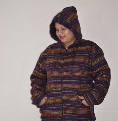 Sweater Jacket Hood Wool