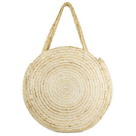 So Many Color Will Come Braided Fashion Woven Jute Shoulder Bag