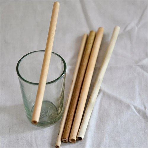 Wooden Color Natural Bamboo Straw