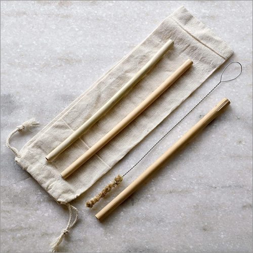 Wooden Color Bamboo Straw