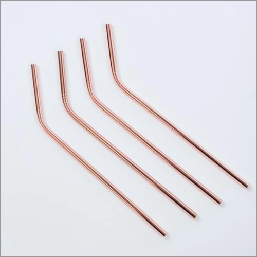Reusable Copper Bent Straw