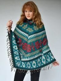 woolen poncho sweater with high quality