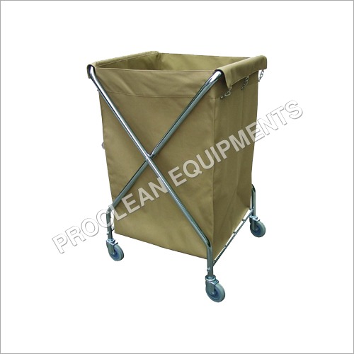 Portable X Shape Laundry Cart By PROCLEAN EQUIPMENTS