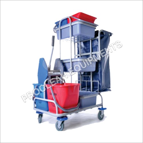 Multi Purpose Mop Wringer Trolley By PROCLEAN EQUIPMENTS