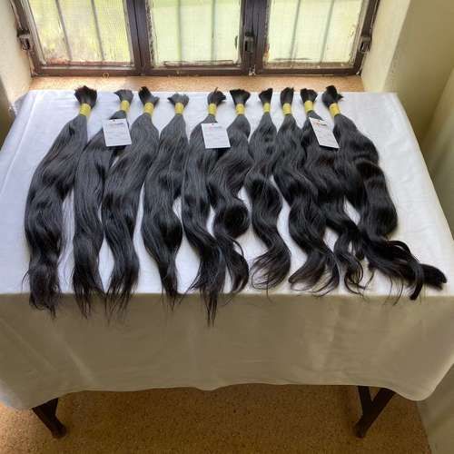 Indian Natural Raw Mink Unprocessed Remy Bulk Virgin Human Hair