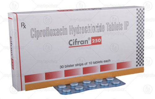 Ciprofloxacin Hcl. Tablets As Directed By Physician.