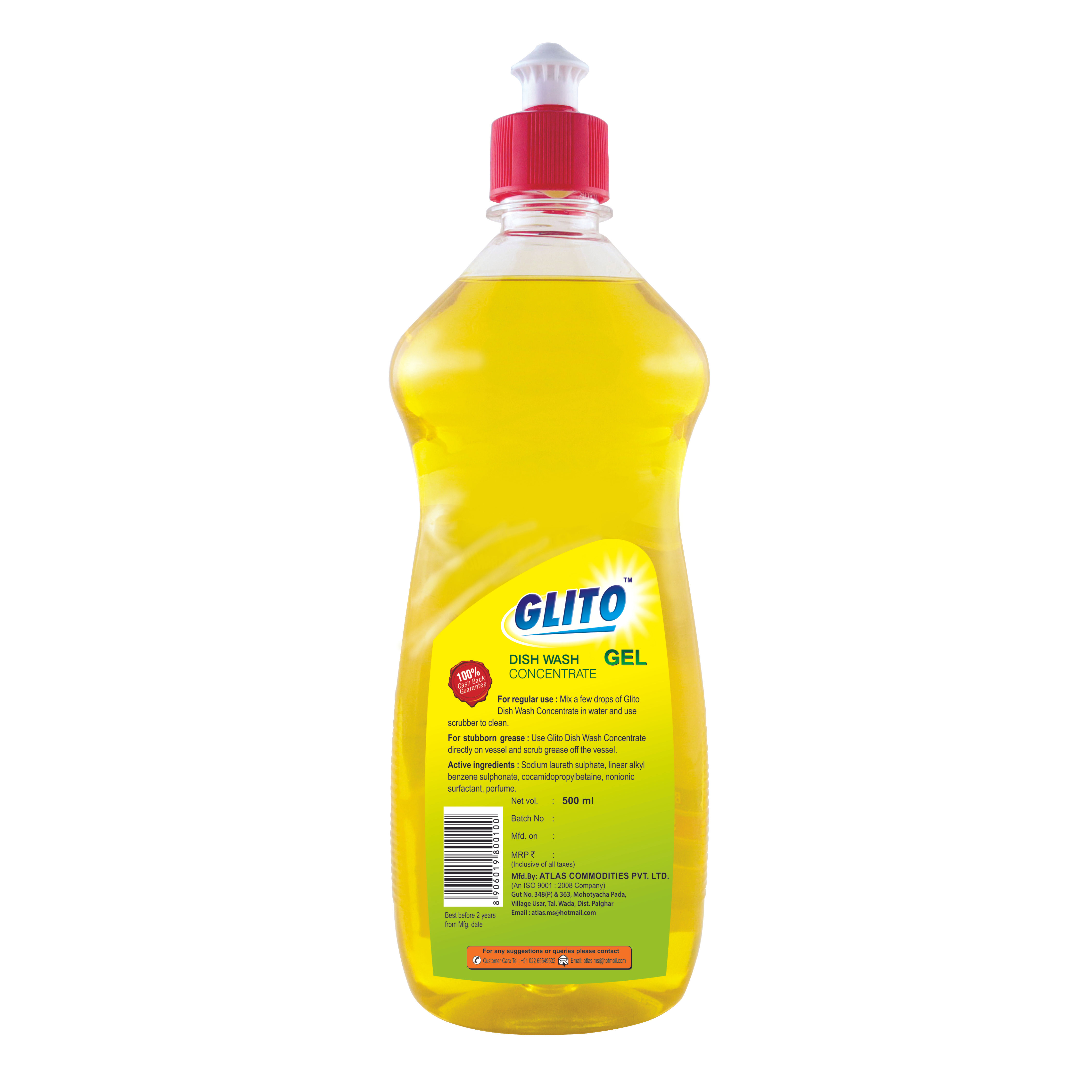 Lime Dish Wash Concentrate Gel (500 ml)