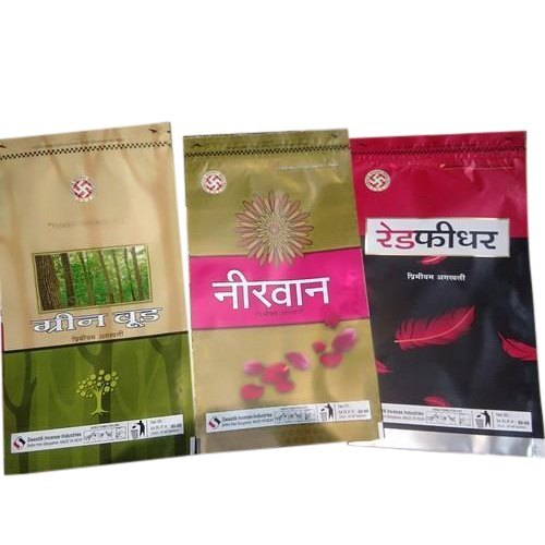 Agarbatti Packaging Zipper Pouches