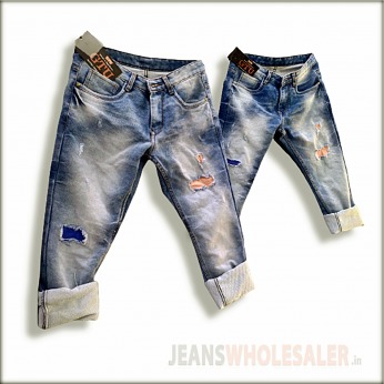 Men Ripped Denim Jeans
