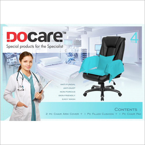 2 Pcs Chiar Arm Cover 1 Pcs Filled Cusion and 1 Pcs Chair Pad