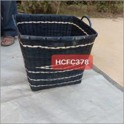 Black Big Bamboo Basket 16X17