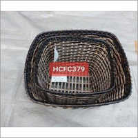 Black Dust Bin Set of 2