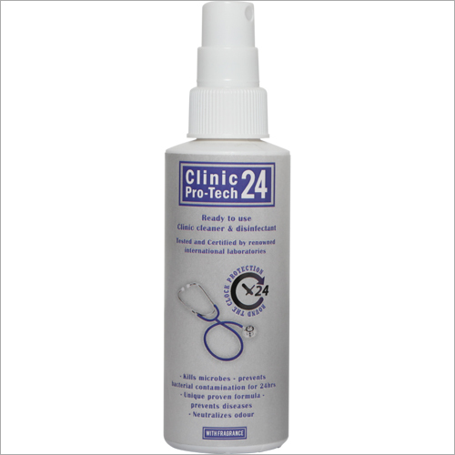 Clinic Pro Tech 24 For Clinic Cleaner - Plastic Bottle, 15x5x5 cm, White | Fast Cleaning, Effective Disinfection, Easy To Use, Ready To Use