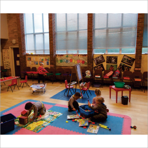 Floor Matts - Foam Vinyl, Customizable Size, Blue | Soft Surface, Easy Wipe, Durable, Child Safety, Comfortable