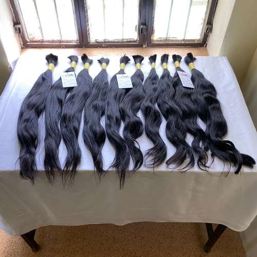 High Quality 100% Natural Raw Virgin Wavy/straight Human Bulk Hair Extensions