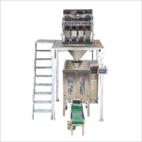 4 Head Linear Weigher with Pneumatic Bagger By Flexo Pack Machines Pvt Ltd