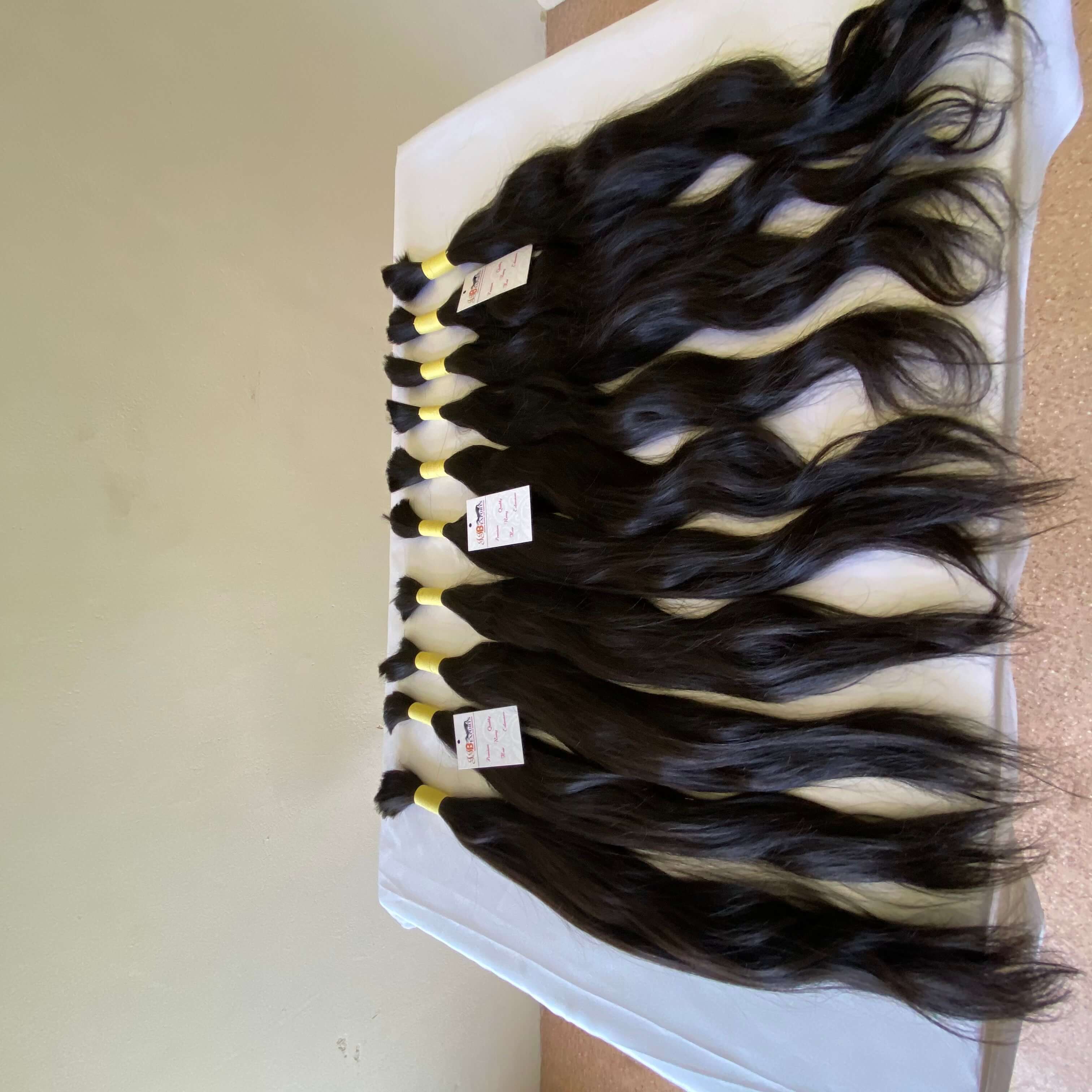100% Raw Mink Unprocessed Indian Virgin Remy Bulk Human Hair