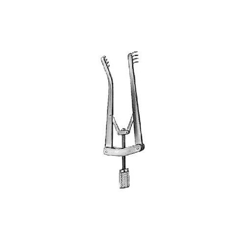 Alm Retractors - Stainless Steel, 4x4 Teeth | Precise Retraction, Secure Grip, Polished Finish