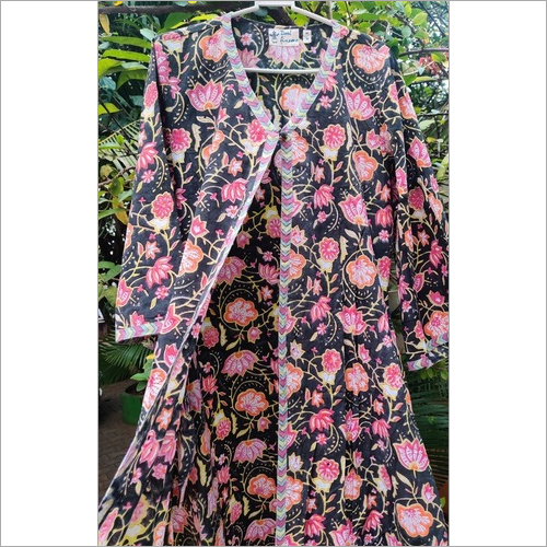 A Line Block Printed Shrug