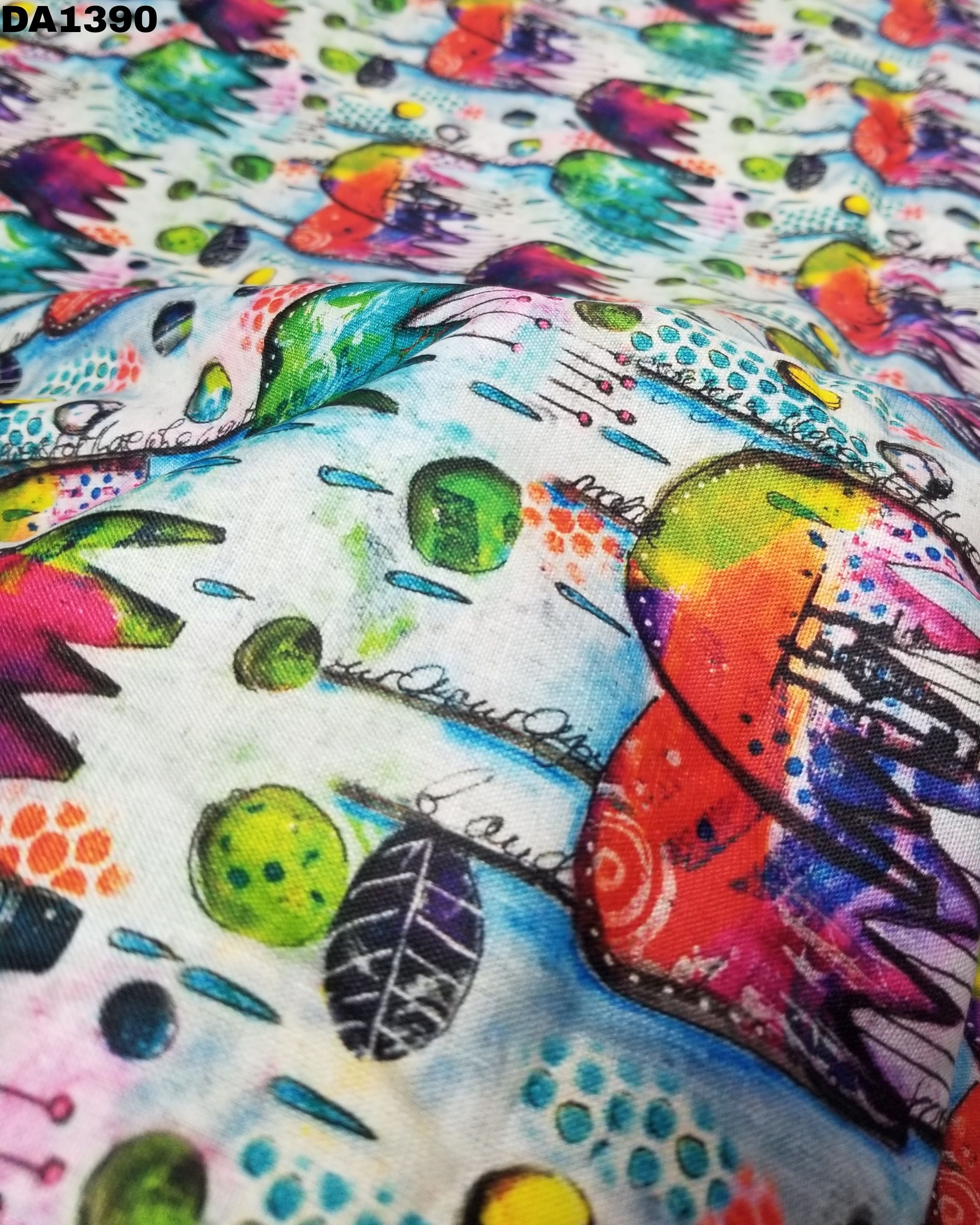 Digital Print Galaxy Cotton Silk Fabric