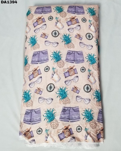 Rayon Silk Digital Print Fabric