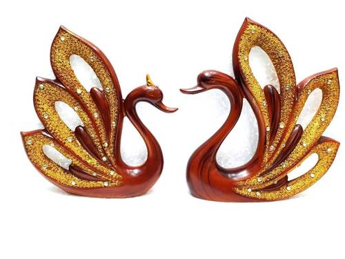 Resin Swan Pair Statue