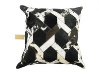 Hair on Leather Laser Print Cushion Cover