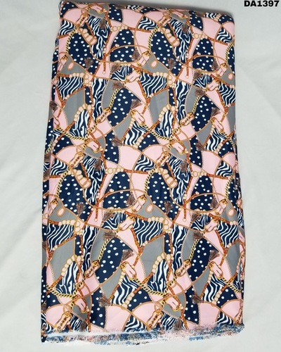 True Code Silk Digital Print Fabric