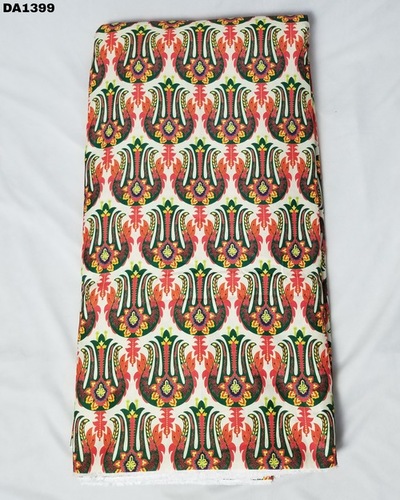 Digital Print Linen Silk Fabric